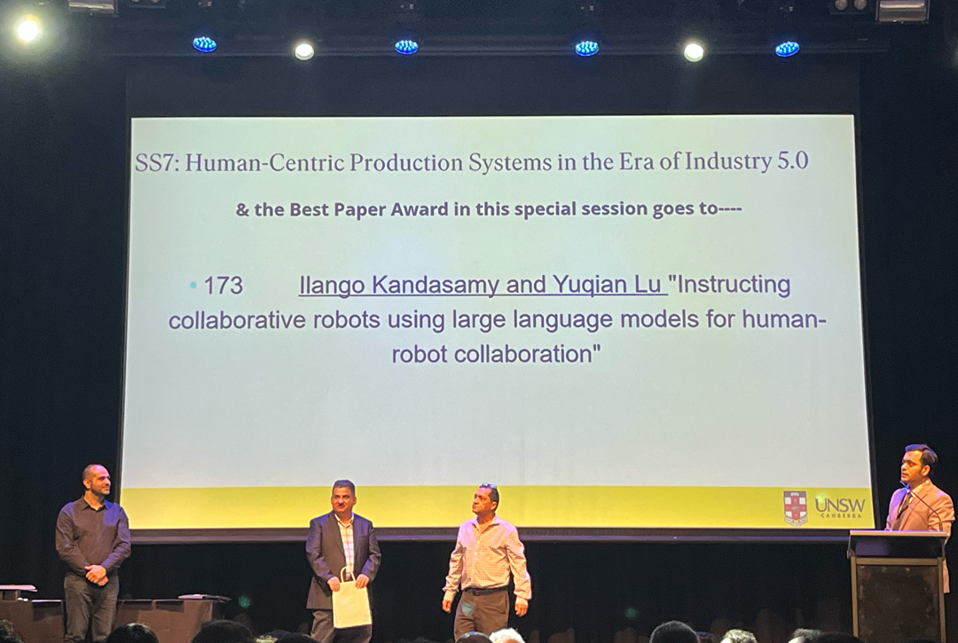 Best Paper Award at CIE51, 2024